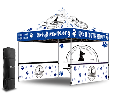 What size options are available for event tents?