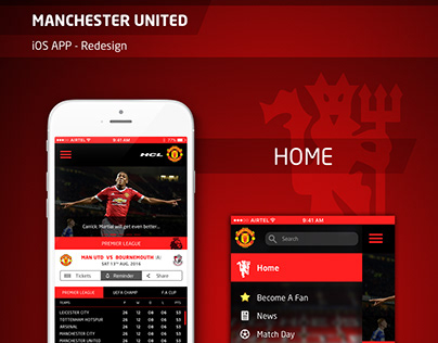 Manchester United iOS app redesign