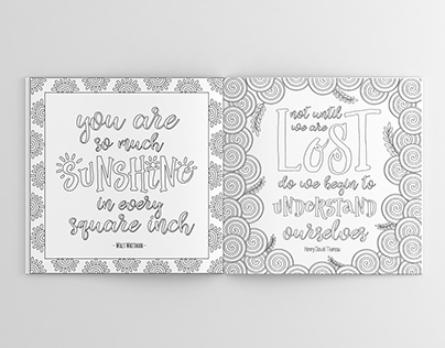 Typography for Coloring Book