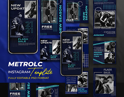 METROLC - Instagram Stories & Post Template