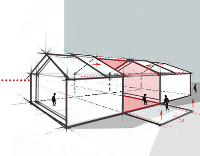 Architectural Project/Reconstruction Of The Barn