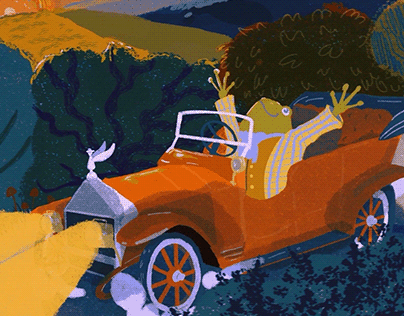 "THE WIND IN THE WILLOWS" illustration