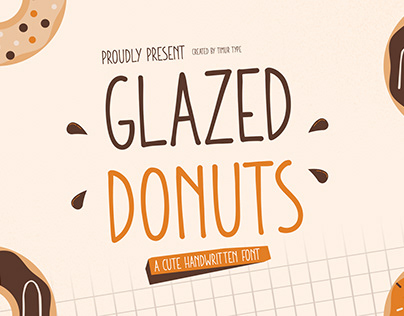 Glazed Donuts - Cute Handwritten Font