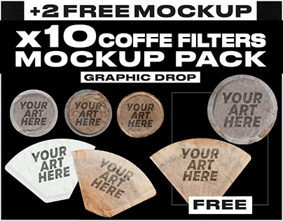 COFFE FILTER/POD MOCKUP PACK (FREE)