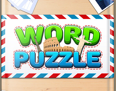 Word Puzzle 2D Game Ui design