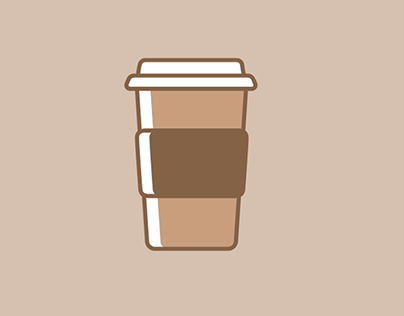 Simple Hot Coffee Coffee Animation