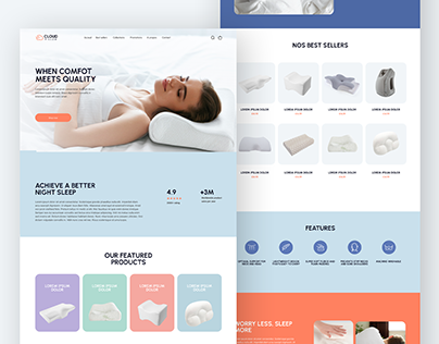Pillows e-commerce website