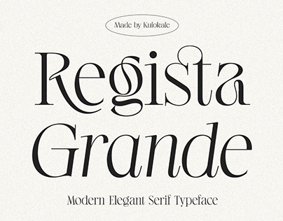 Regista Grande - Modern Serif Font