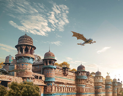 Matte Painting flying machines