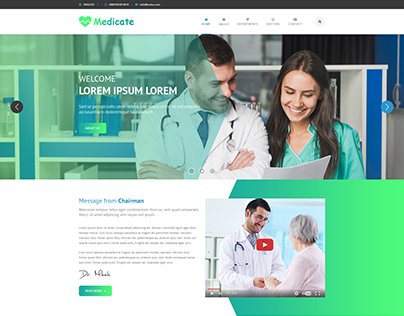 HomePage for Medical related Wesite