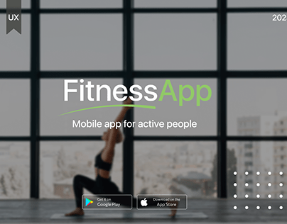FitnessApp - Design for Mobile App. Fitness & Sport