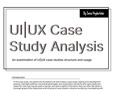 UI|UX Case Study Analysis