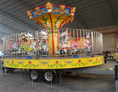 6 Seat Mini Carousel Attractive For Young Kids