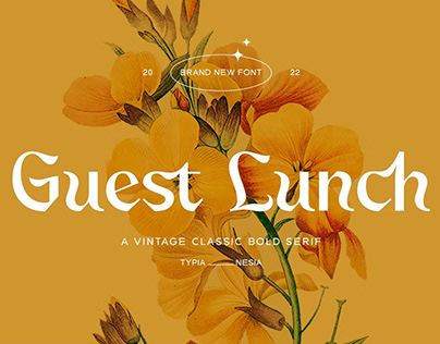 Free Guest Lunch - Vintage Classic Fantasy Serif