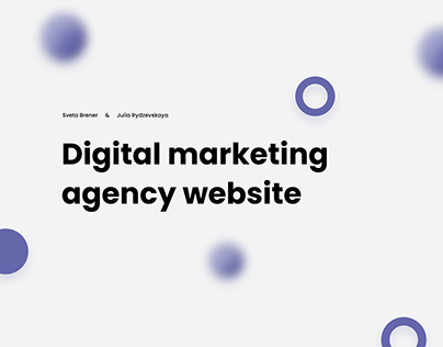 Digital marketing agency website