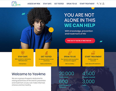 Website Design: YRG CARE Homepage