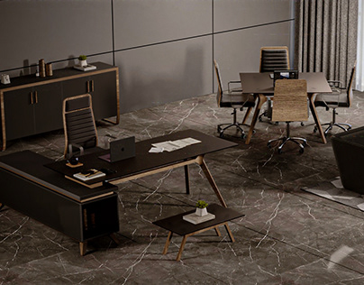 COLLECTION OF FURNITURE ITEMS ( OFFICE )