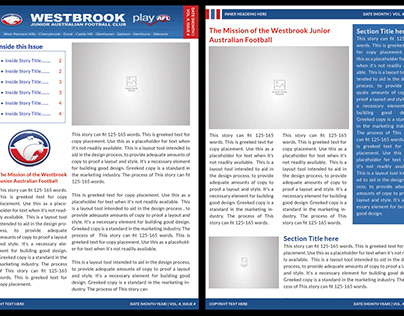 West brook Newsletter Design