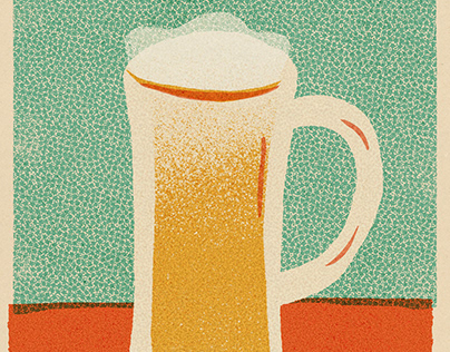 Beer retro poster