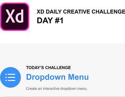 Adobe XD Challenge 1