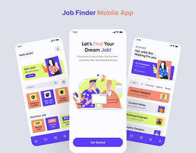 Job Finder App Design