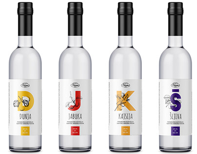Brandy label designs for distillery "Stanko & Co"