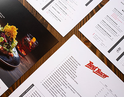 Menu Re-Design for Red Racer Taphouse