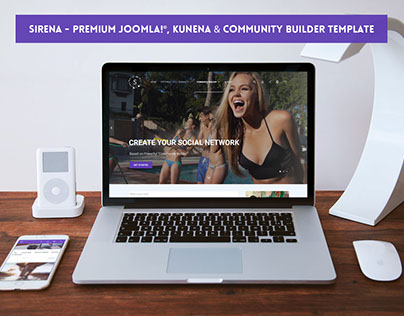 Sirena - Premium Joomla Template, supports Kunena & CB