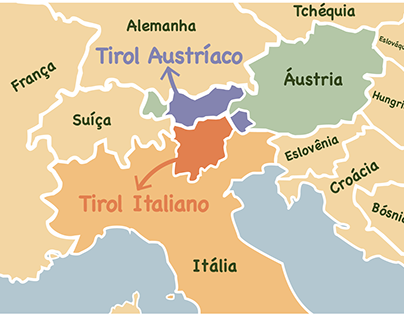 Mapa Tirol