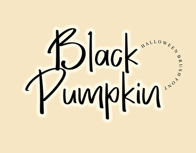 Black Pumpkin - Halloween Font