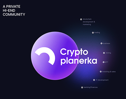 Cryptoplanerka| a private hi-end community| Web design