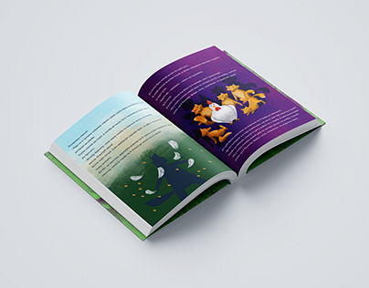 Cover and Illustrations for children`s fairytale