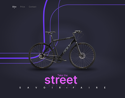 Страница сайта по продажам Велосипеды