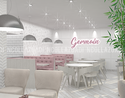 05/2018 Interior Design Germain Bakery and Coffee Shop