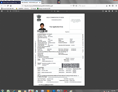 Visa Application From Online