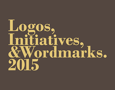 Logos, Initiatives & Wordmarks 2015.