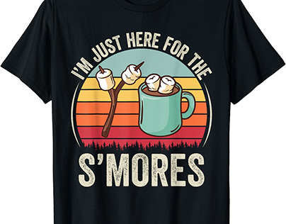 Camping S'Mores Vintage T-shirt