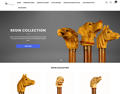 Shopify Design for The walking stick dropshipping store