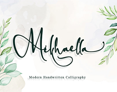 Mikhaella || Modern Handwritten Calligraphy
