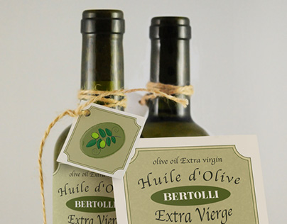 Design d'un Concept d'étiquette d'huile d'olive