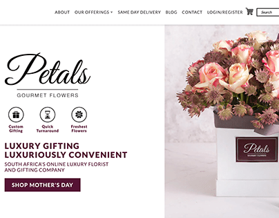 Website Copy | Petals Gourmet Flowers