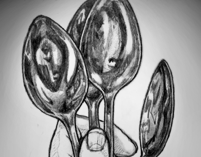 Spoons Life Drawing