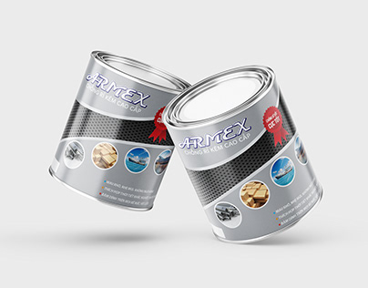 Galvanized paint cans. Brand ARMEX