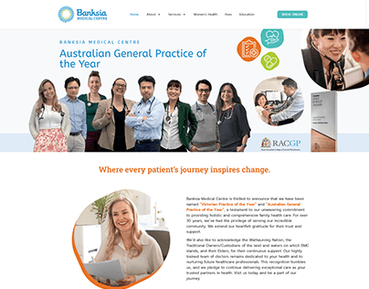 Project thumbnail - Banksia Medical Centre Website