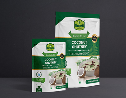 Coconut Chutney Packet Design