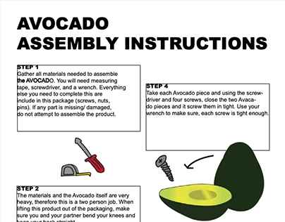 Avocado Assembly Instructions