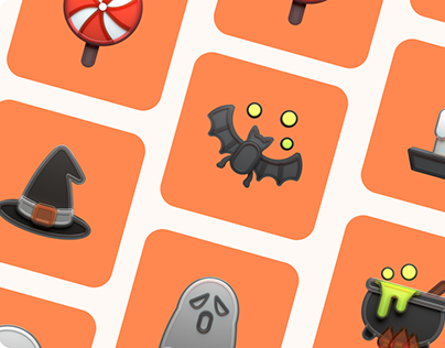 Spooky 3D icons