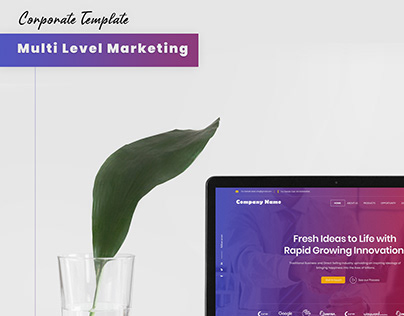 Multi Level Marketing Corporate Website Concept.