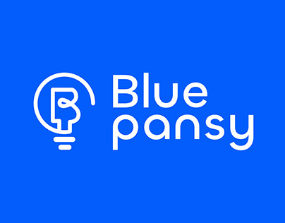 Blue pansy - Imagotipo