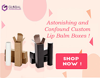 Custom Printed Lip Balm Packaging Boxes